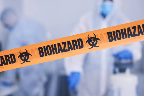 Professional Biohazard Cleanup technician working in Crescent, IA